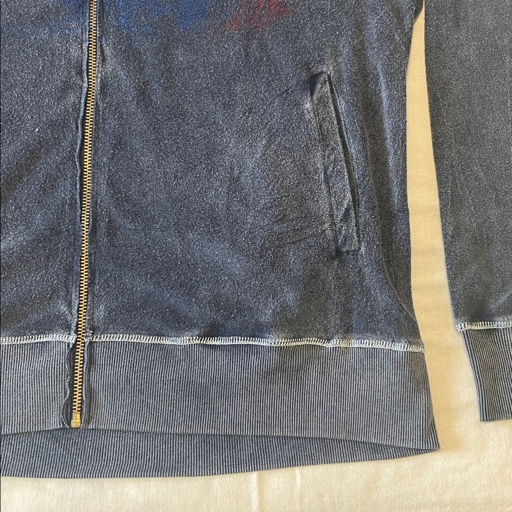 Vintage Blue Zip Up - Picture 5 of 12